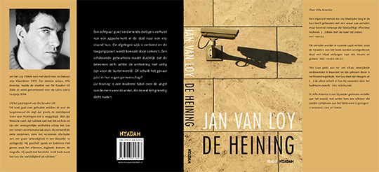 Het uitgespreide omslag van DE HEINING door Jan Van Loy